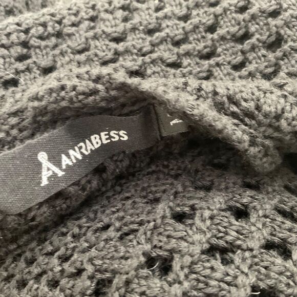 ANRABESS Crochet Swimsuit Cover Up women’s Size Medium Black - Picture 4 of 12